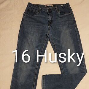 Levis 511 Slim Regular jeans size 16 husky boys mens 34x28 Denim